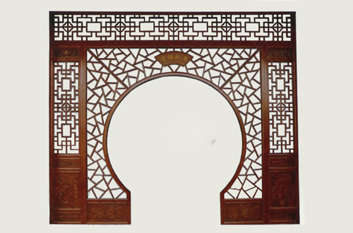 杨浦明清落地罩圆形拱月亮门定制
