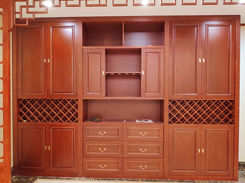 杨浦中式家居装修之中式酒柜装修效果图
