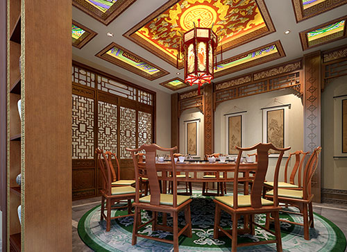 杨浦中式古典风格家居装修设计效果图