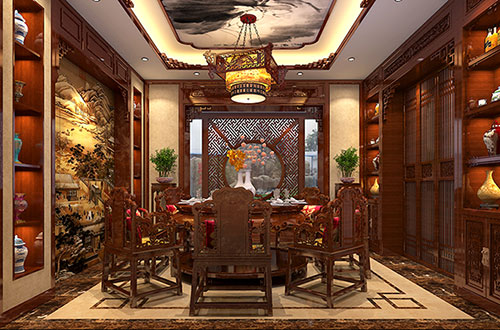 杨浦温馨雅致的古典中式家庭装修设计效果图